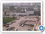 View of Diamond from Cathedral Tower, c1985-90, Courtesy Raphoe Tidy Towns Local History Collection